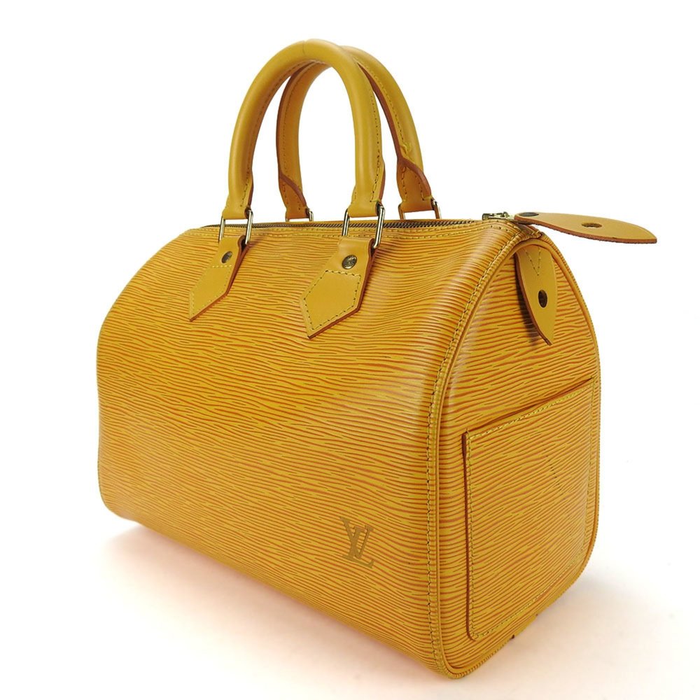 LOUIS VUITTON Handbag Speedy 25 M43019 Epi Leather Tassili Yellow Women's - Picture 2 of 10